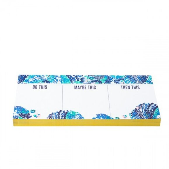 Lilly Pulitzer Priorities Notepad in Wave After Wave - Picture 1 of 1